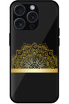 Golden Mandala Floral Design Metal TPU Printed Case