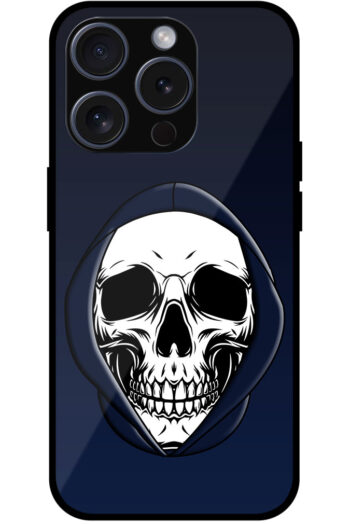 Ghost Hoodie Vector Skull Design Metal TPU Printed Case