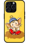 Happy Lord Ganesha Illustartion Metal TPU Printed Case