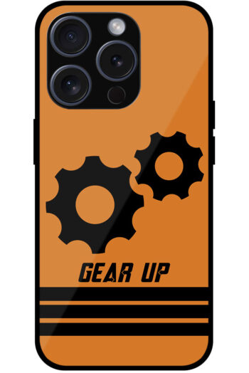 Gear Up Graphic Illustration Metal TPU Printed Case