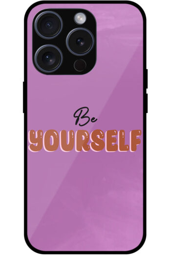 Be Yourself Textart Metal TPU Printed Case