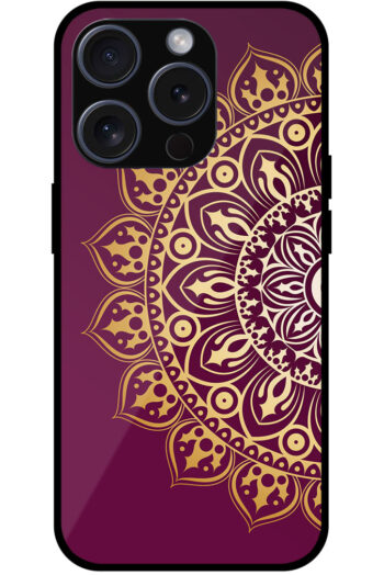 Abstract Golden Mandala Artwork Metal TPU Printed Case
