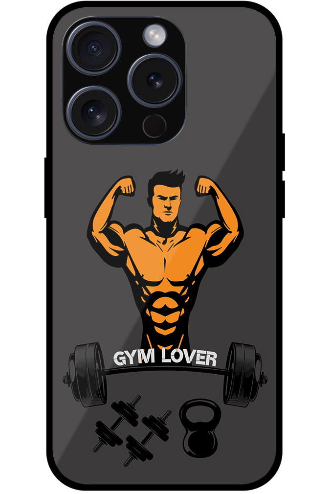 Gym Fitness Vector Illustration Metal TPU Printed Case
