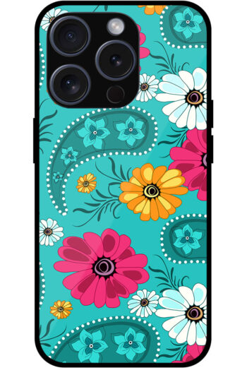 Daisy Flower Vector Illustration Metal TPU Printed Case