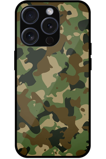 Soldier Camouflage Pattern Metal TPU Printed Case