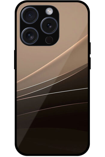 Abstract Waves Design Metal TPU Printed Case