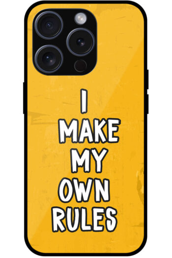 I Make My Own Rules Textart Metal TPU Printed Case