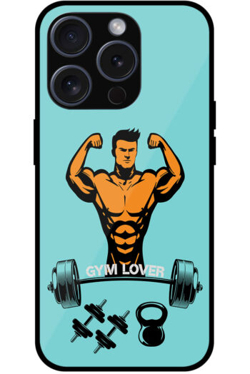 Gym Fitness Vector Illustration Metal TPU Printed Case