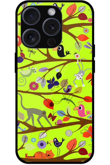 Colorful Arboreal Artwork Metal TPU Printed Case