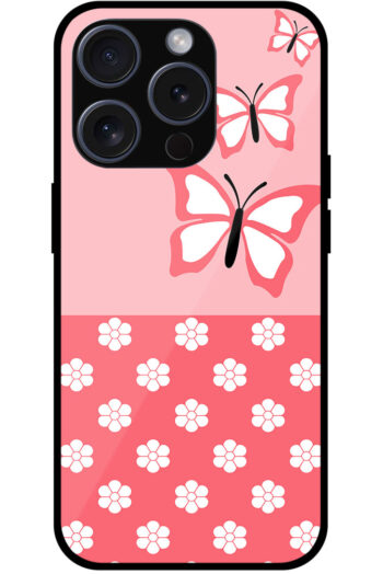 Ornamental Butterfly Design Metal TPU Printed Case