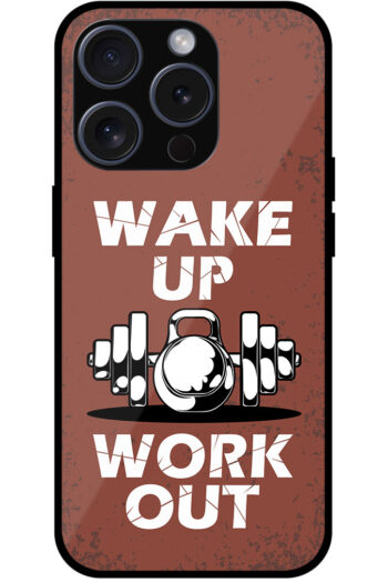 Wakeup & Workout Vector Illustration Metal TPU Printed Case