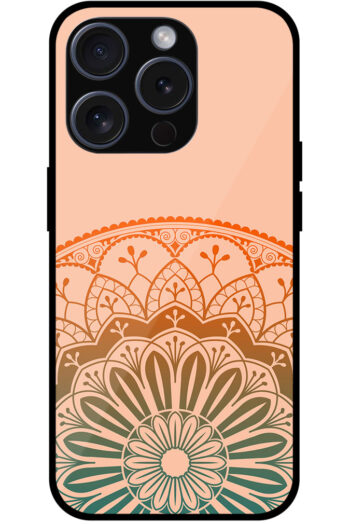 Round Mandala Gradient Drawing Metal TPU Printed Case