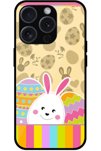 Multicolor Sweet Bunny Design Metal TPU Printed Case