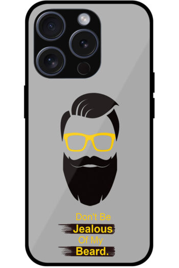 Cool Beard Vector Design Metal TPU Printed Case