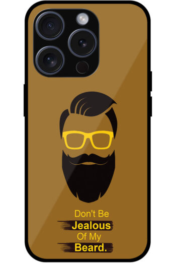 Cool Beard Vector Design Metal TPU Printed Case