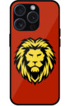 Bold Lion Face Vectorart Metal TPU Printed Case
