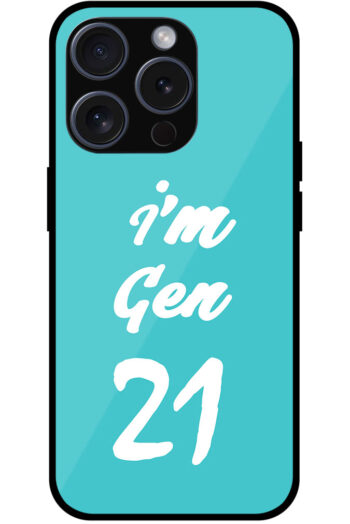 I'm Gen21 Textart Metal TPU Printed Case