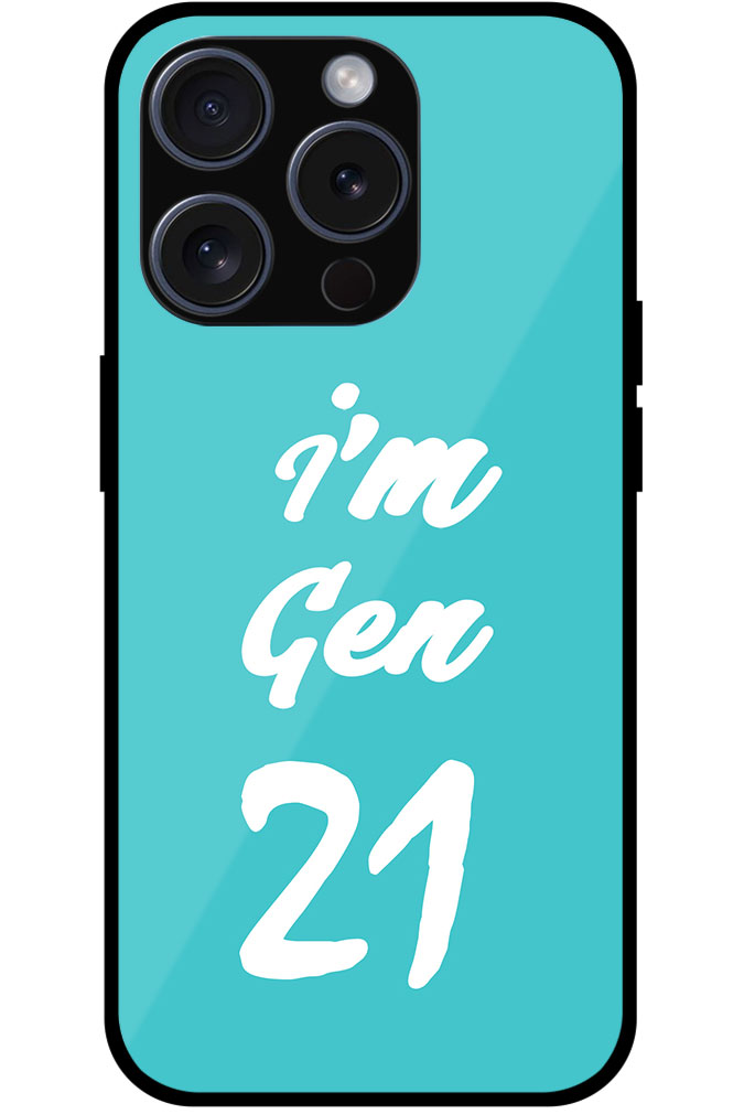 I’m Gen21 Textart Metal TPU Printed Case