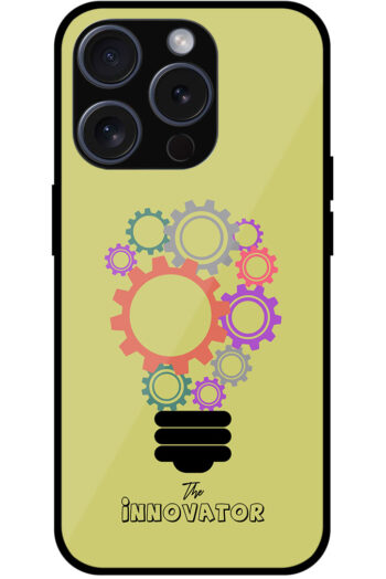 Innovator Bulb Gear Illustration Metal TPU Printed Case