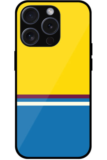 Simple Two Stripe Pattern Metal TPU Printed Case