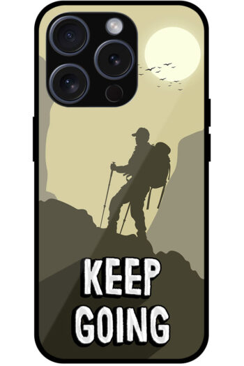 Keep Going Vector Illustration Metal TPU Printed Case