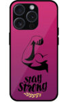 Stay Strong Fitness Design Metal TPU Printed Case