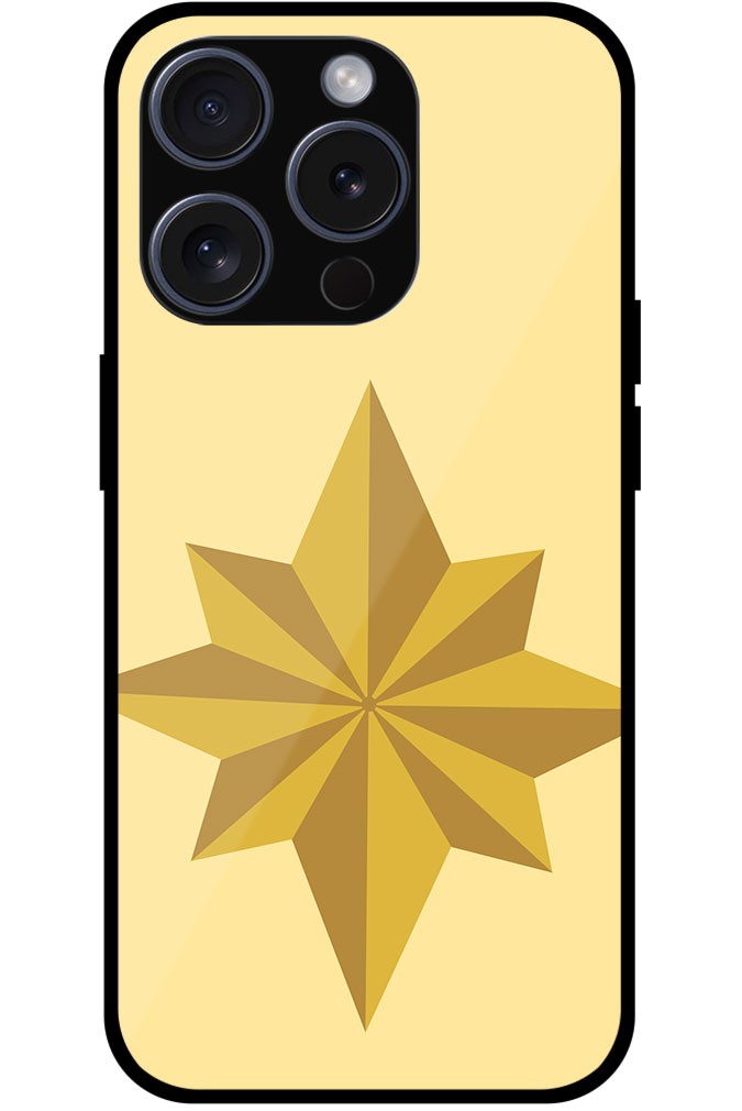 Geometric Octagram Star Design Metal TPU Printed Case