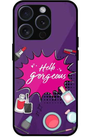 Aesthetic Women Cosmetic Graphic Illustration Metal TPU Printed Case