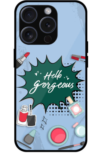 Aesthetic Women Cosmetic Graphic Illustration Metal TPU Printed Case