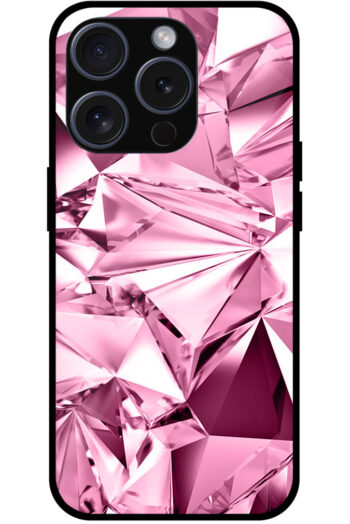 Ornamental Crystal Design Metal TPU Printed Case