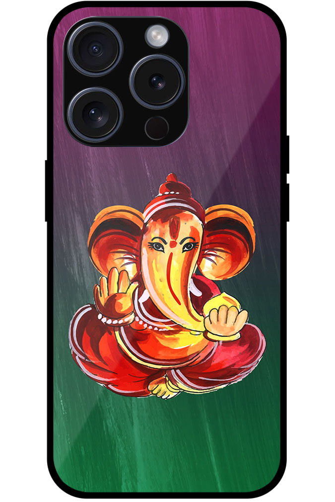Lord Ganesha Abstract Painting Metal TPU Printed Case