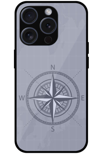 Vintage Compass Vector Illustration Metal TPU Printed Case