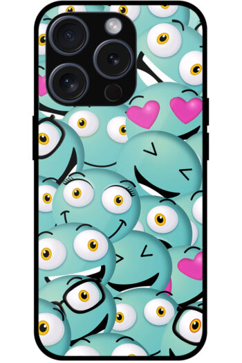 Sweet Emoji Wallpaper Design Metal TPU Printed Case