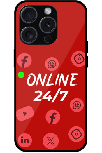 Social Media Logos Vector Illustration Metal TPU Printed Case