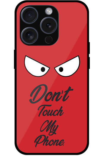 Angry Eyes Graphic Illustration Metal TPU Printed Case