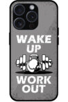 Wakeup & Workout Vector Illustration Metal TPU Printed Case