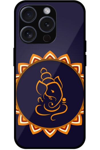 Lord Ganesha Floral Sketchart Metal TPU Printed Case