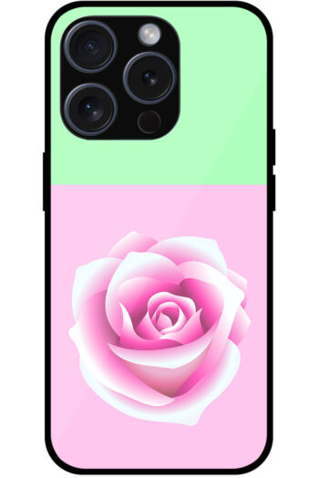 Colorful Vector Rose Design Metal TPU Printed Case