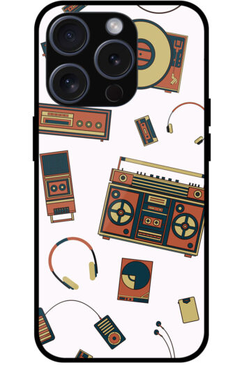 Music Accessories Vector Pattern Metal TPU Printed Case