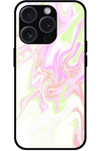 Aesthetic Liquid Marble Artwork Metal TPU Printed Case
