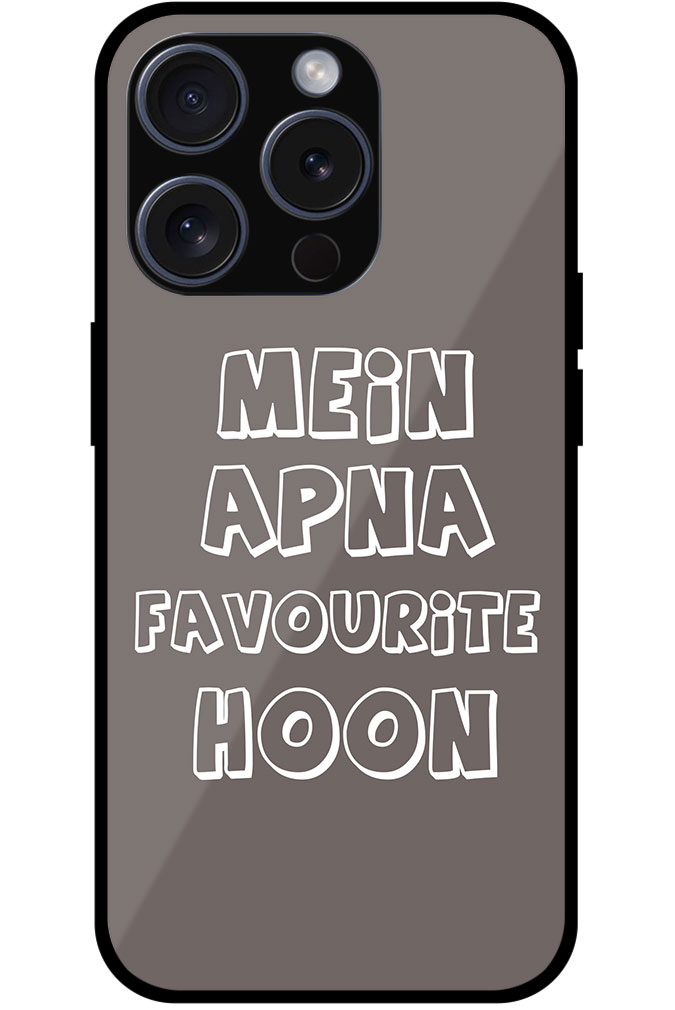 Mein Apna Favourite Hoon Quote Metal TPU Printed Case