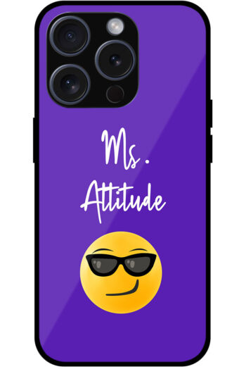 Emoji Ms. Attitude Vector Design Metal TPU Printed Case