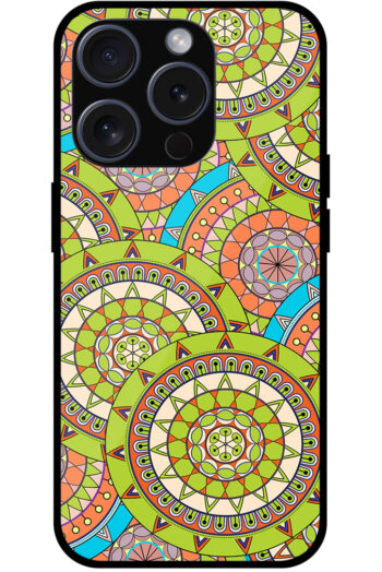 Ornate Floral Seamless Texture Metal TPU Printed Case