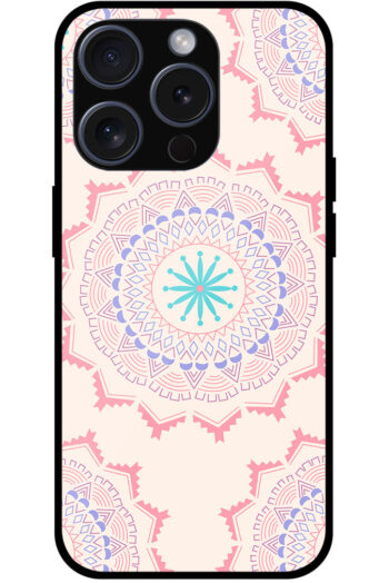 Allure Round Rangoli Mandala Design Metal TPU Printed Case