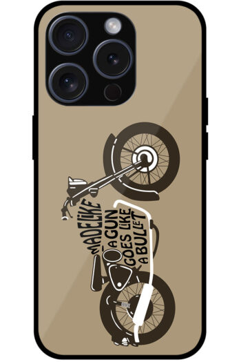 Cool Vintage Bike Vector Design Metal TPU Printed Case