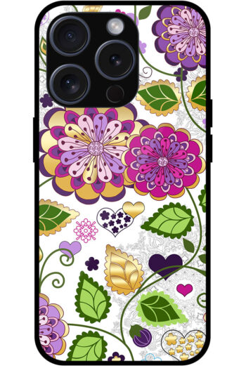 Fascinating Seamless Floral Pattern Metal TPU Printed Case