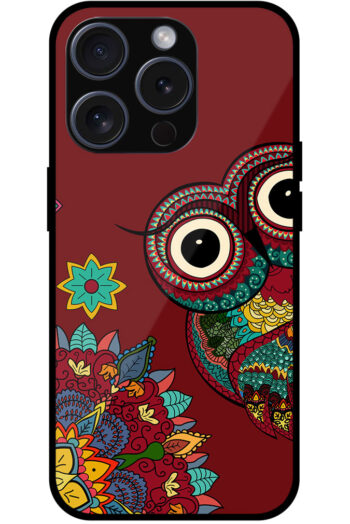 Awesome Owl Cartoon Design Metal TPU Printed Case