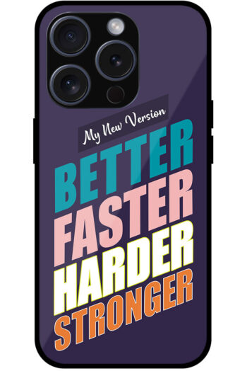 Better Faster Harder Stronger Metal TPU Printed Case