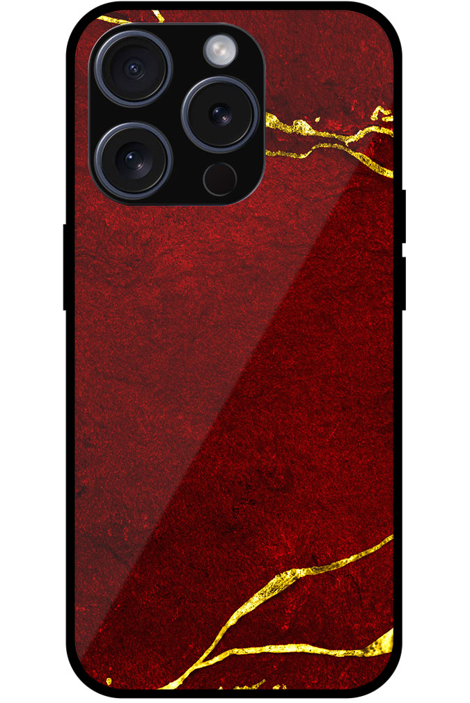 Gold Stripe Marble Wallpaper Metal TPU Printed Case