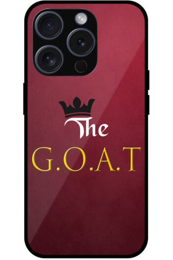 The GOAT Text Illustration Metal TPU Printed Case
